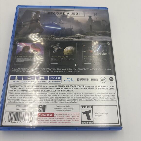 Star Wars Jedi: Fallen Order (Sony PlayStation 4, 2019) PS4 Complete +Insert CIB - Picture 2 of 4